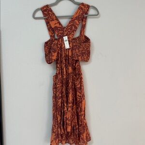 Anthropologie Piper Bandeau Cutout Mini Dress NWT